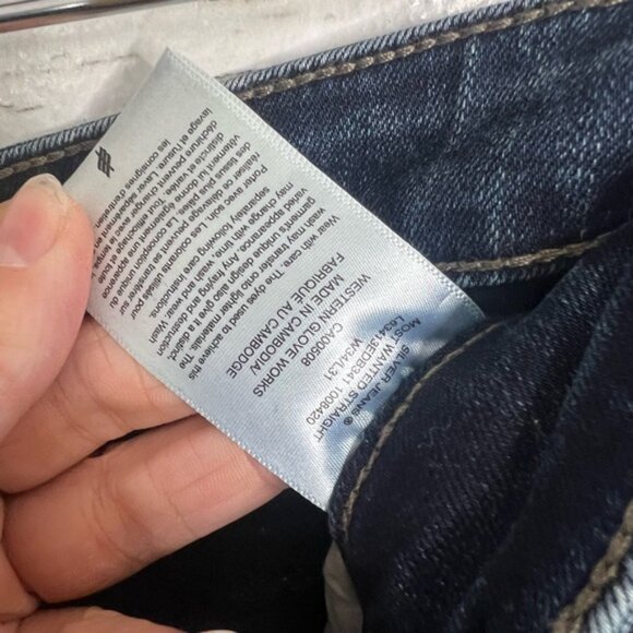 Silver Jeans Women's Straight Leg Jeans - Dark Blue - Picture 6 of 9